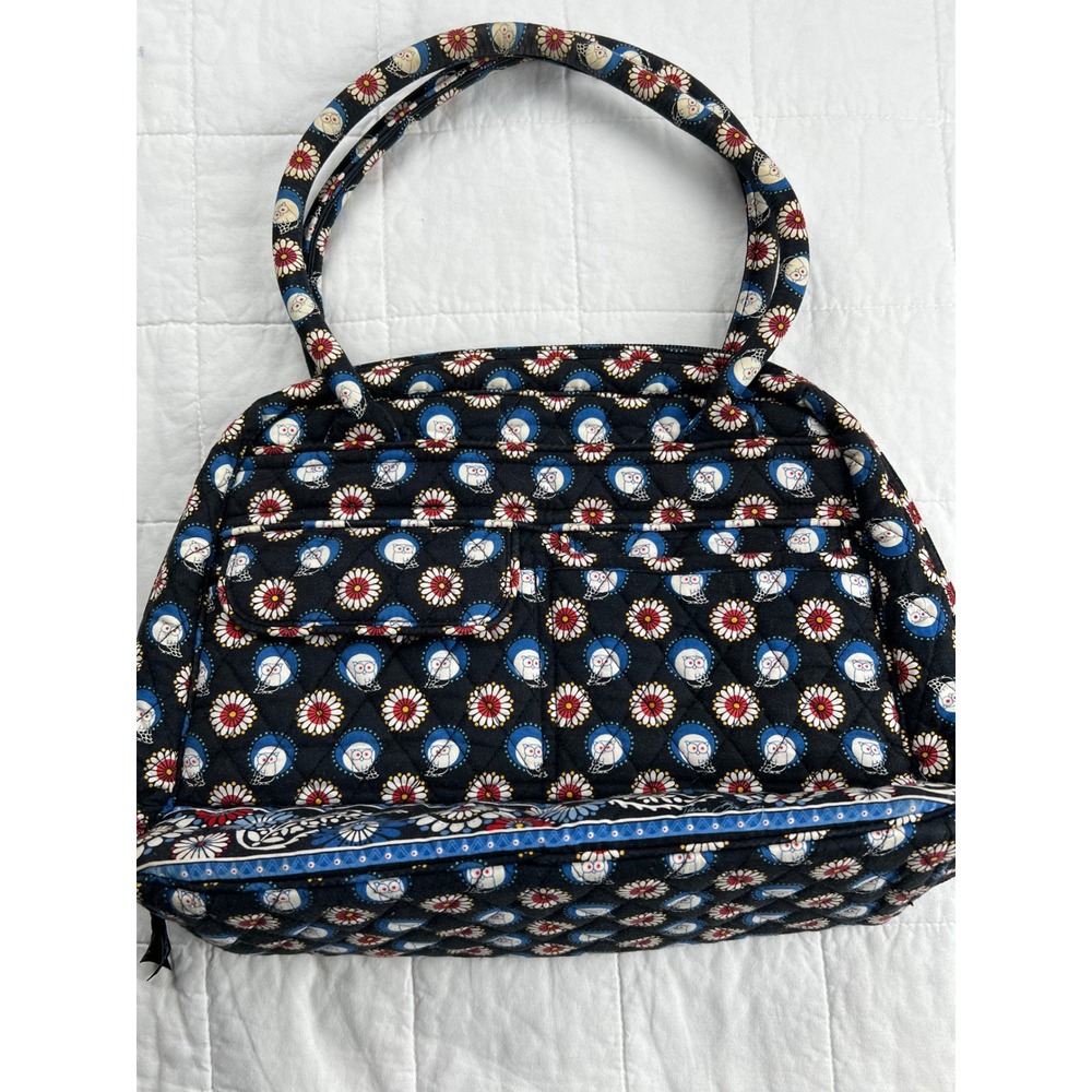 Vera Bradley Quilted Owl Floral Pattern Satchel‎ Handbag
